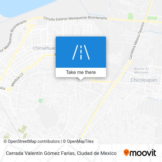 Cerrada Valentín Gómez Farías map
