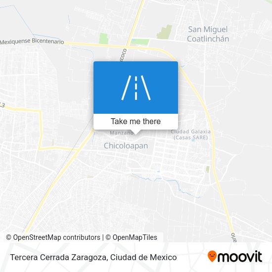 Tercera Cerrada Zaragoza map