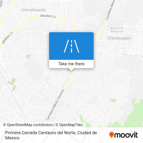 Mapa de Primera Cerrada Centauro del Norte
