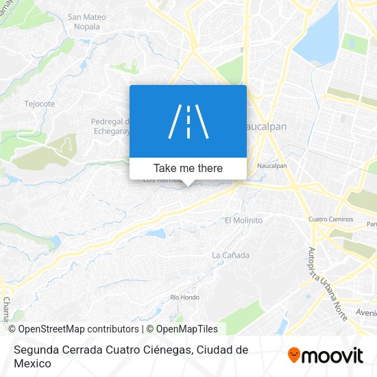 Segunda Cerrada Cuatro Ciénegas map