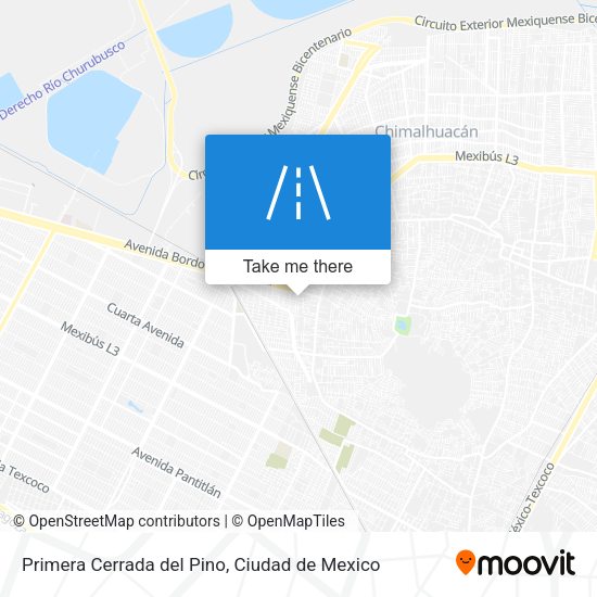 Mapa de Primera Cerrada del Pino