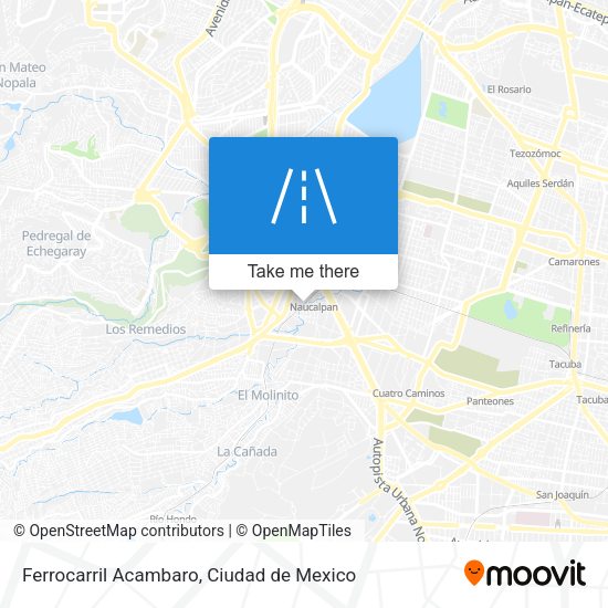 Ferrocarril Acambaro map