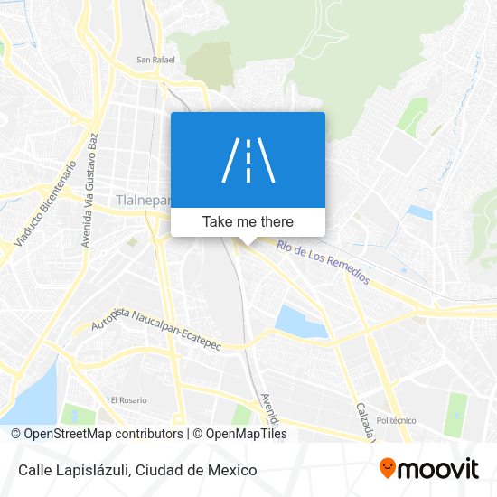 Calle Lapislázuli map
