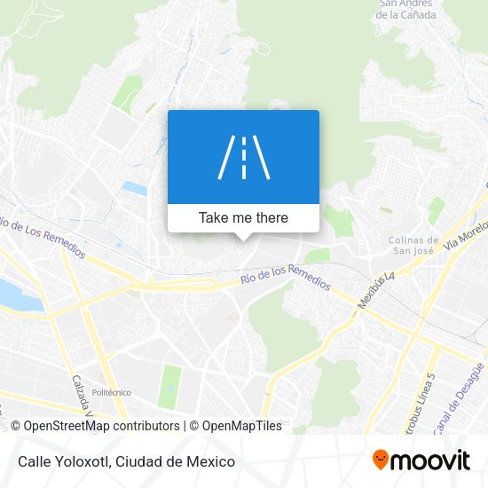 Calle Yoloxotl map