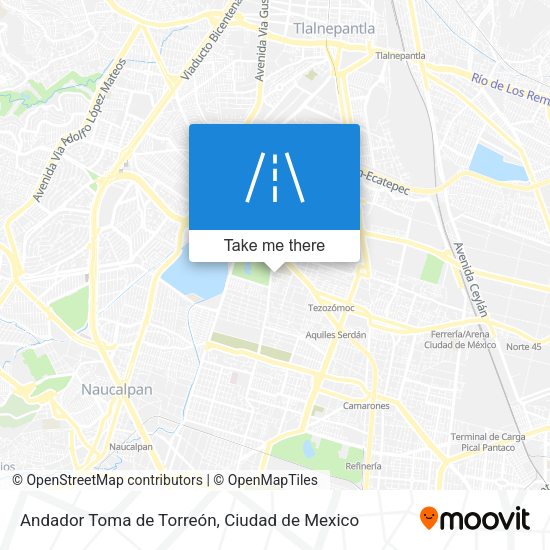 Andador Toma de Torreón map