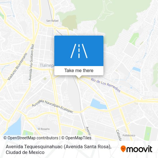 Avenida Tequesquinahuac (Avenida Santa Rosa) map
