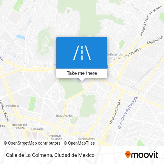 Mapa de Calle de La Colmena