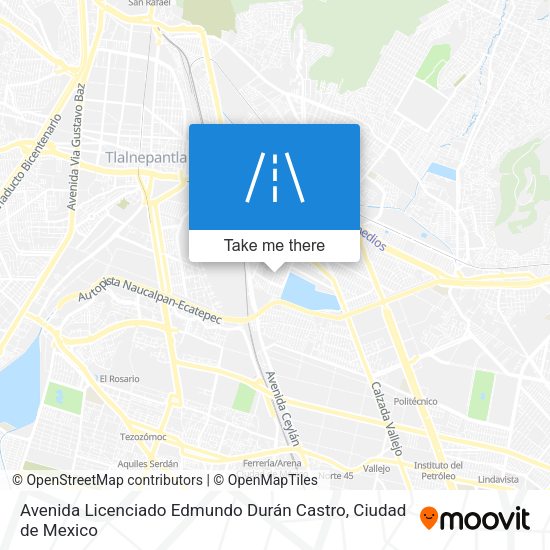 Avenida Licenciado Edmundo Durán Castro map