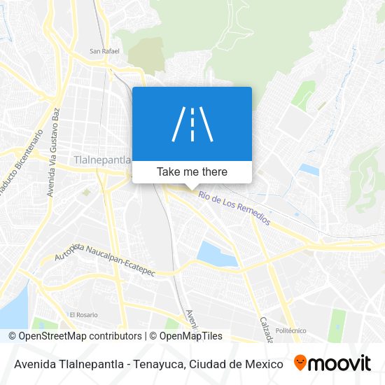 Mapa de Avenida Tlalnepantla - Tenayuca