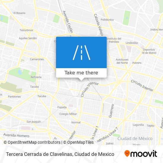 Tercera Cerrada de Clavelinas map