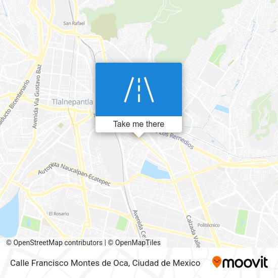 Mapa de Calle Francisco Montes de Oca