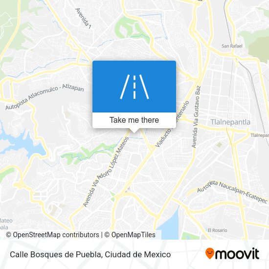 Calle Bosques de Puebla map