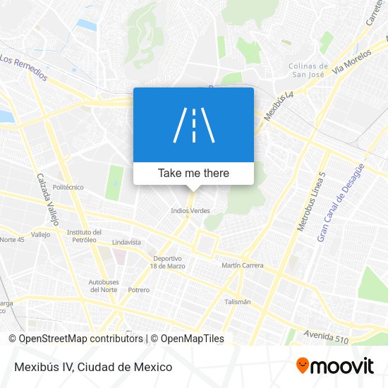 Mexibús IV map