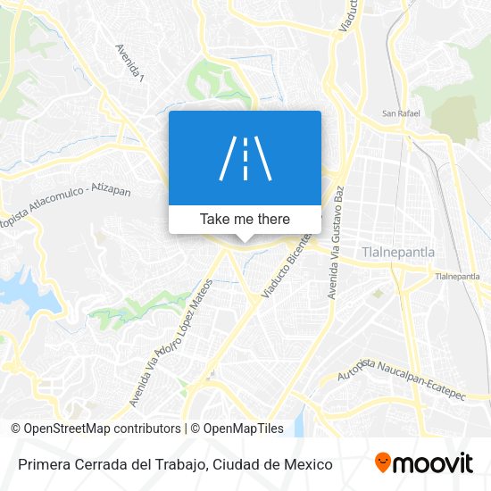 Primera Cerrada del Trabajo map