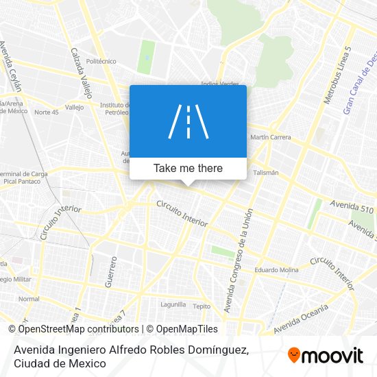 Avenida Ingeniero Alfredo Robles Domínguez map