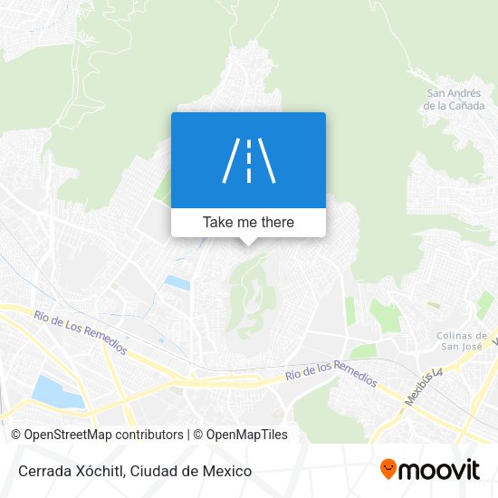 Cerrada Xóchitl map
