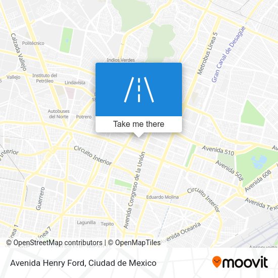 Avenida Henry Ford map