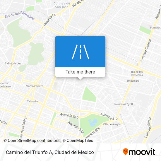 Camino del Triunfo A map