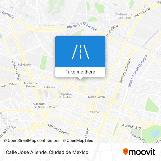 Mapa de Calle José Allende