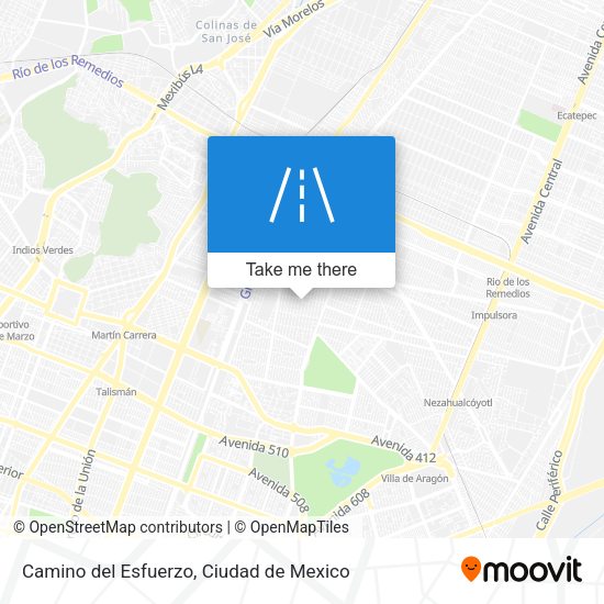Camino del Esfuerzo map