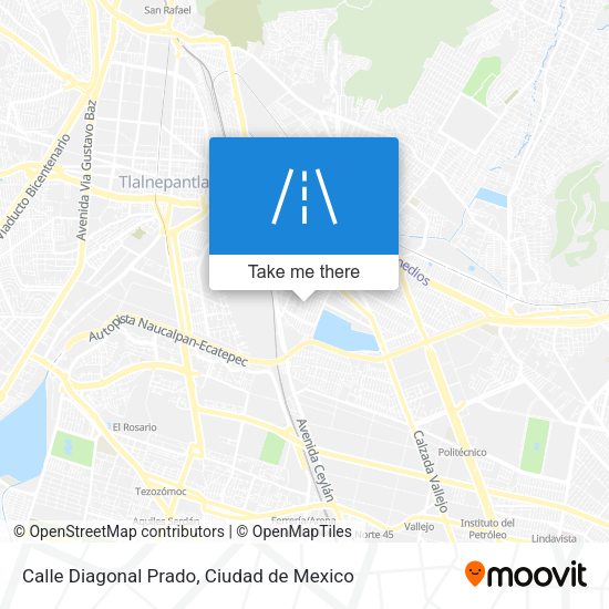 Calle Diagonal Prado map