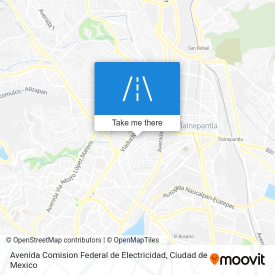 Mapa de Avenida Comision Federal de Electricidad