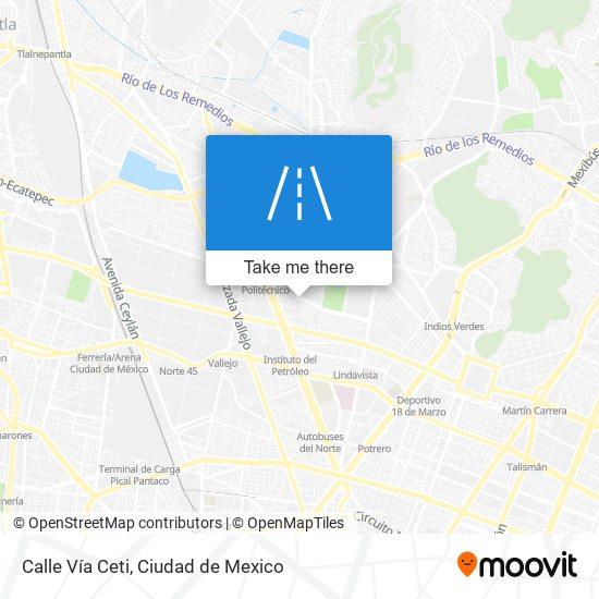 Calle Vía Ceti map