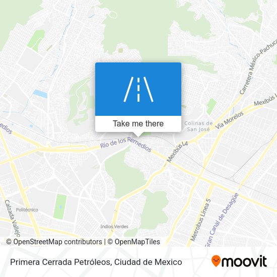 Mapa de Primera Cerrada Petróleos