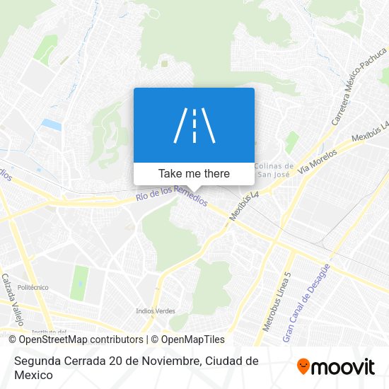 Segunda Cerrada 20 de Noviembre map