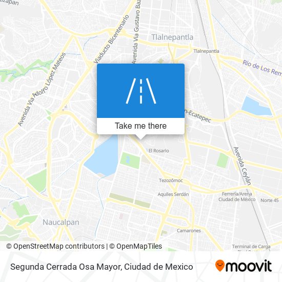 Mapa de Segunda Cerrada Osa Mayor