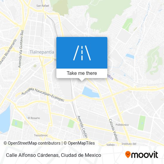 Mapa de Calle Alfonso Cárdenas