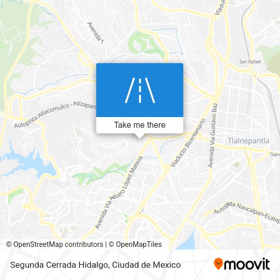 Segunda Cerrada Hidalgo map