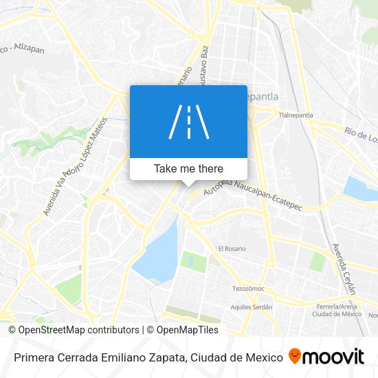 Primera Cerrada Emiliano Zapata map