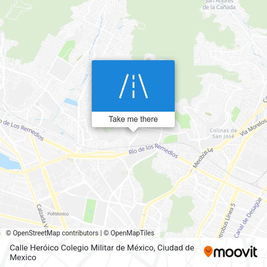 Calle Heróico Colegio Militar de México map