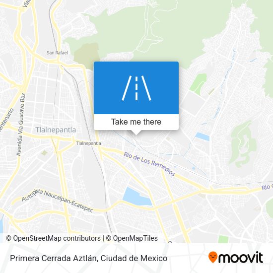 Mapa de Primera Cerrada Aztlán