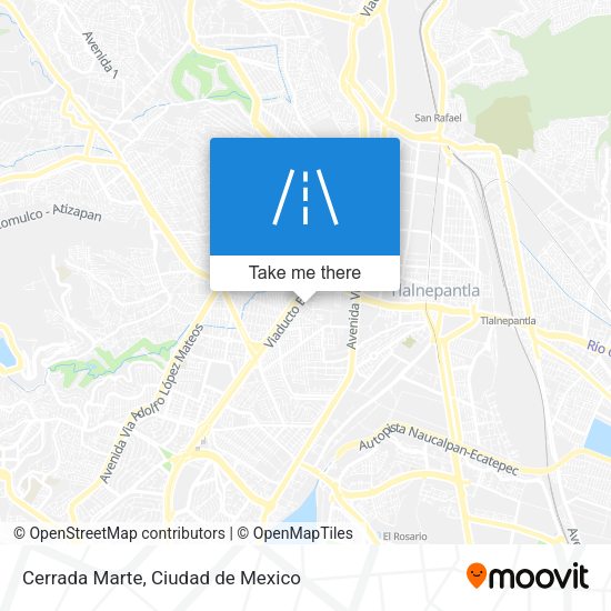Mapa de Cerrada Marte