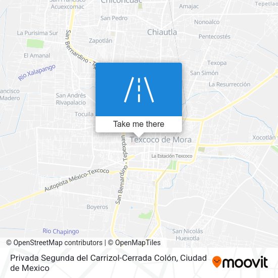 Privada Segunda del Carrizol-Cerrada Colón map