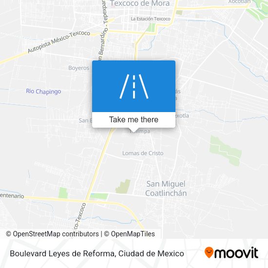 Boulevard Leyes de Reforma map