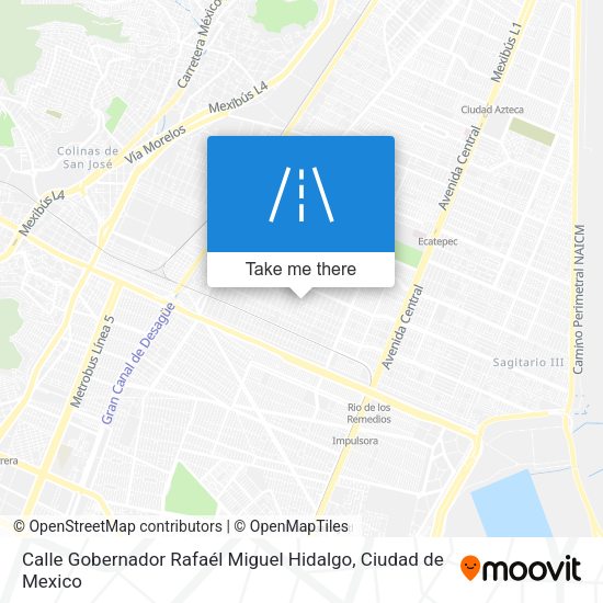 Calle Gobernador Rafaél Miguel Hidalgo map