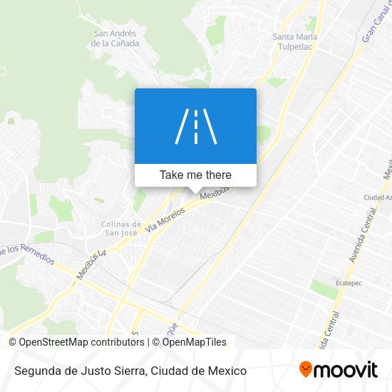 Segunda de Justo Sierra map