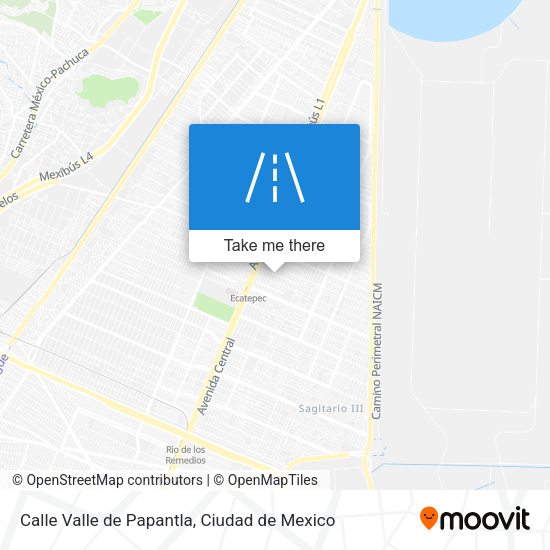 Calle Valle de Papantla map