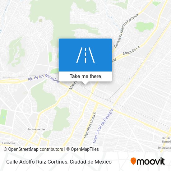 Calle Adolfo Ruiz Cortínes map