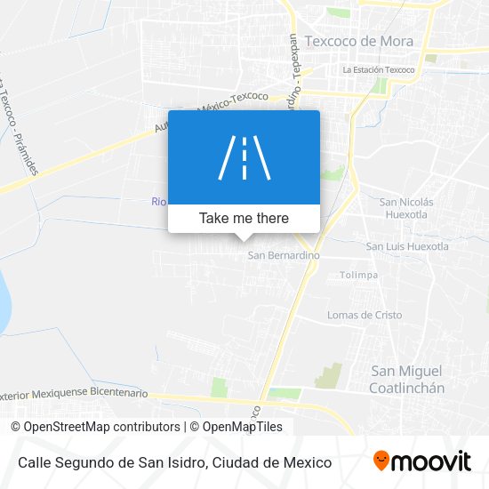 Calle Segundo de San Isidro map