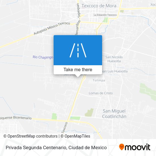 Privada Segunda Centenario map