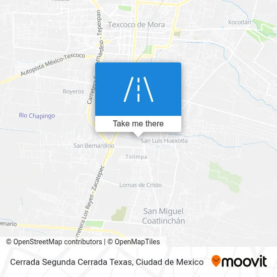 Cerrada Segunda Cerrada Texas map