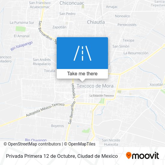 Privada Primera 12 de Octubre map