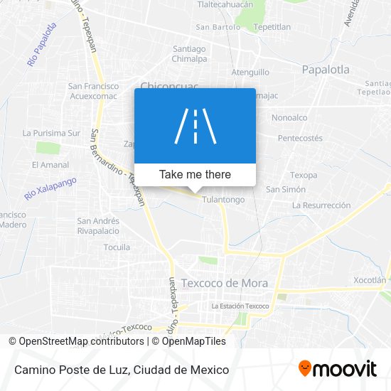 Camino Poste de Luz map