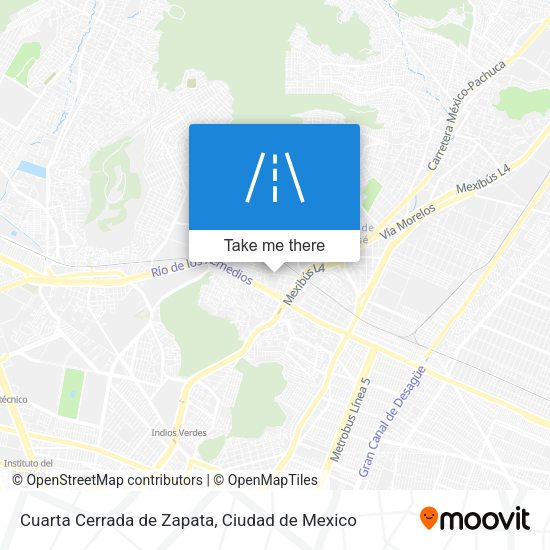 Cuarta Cerrada de Zapata map