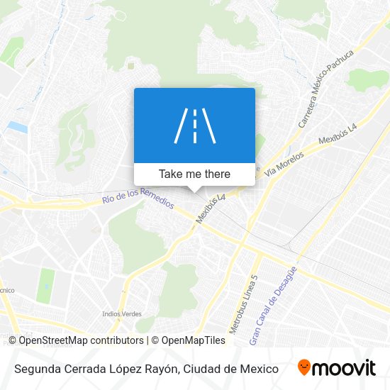 Segunda Cerrada López Rayón map