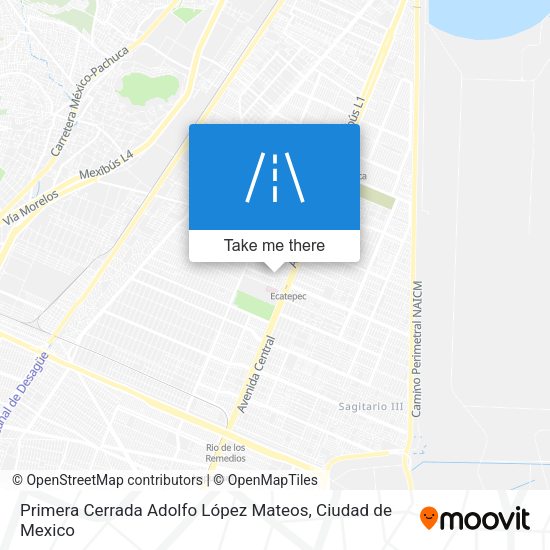 Primera Cerrada Adolfo López Mateos map